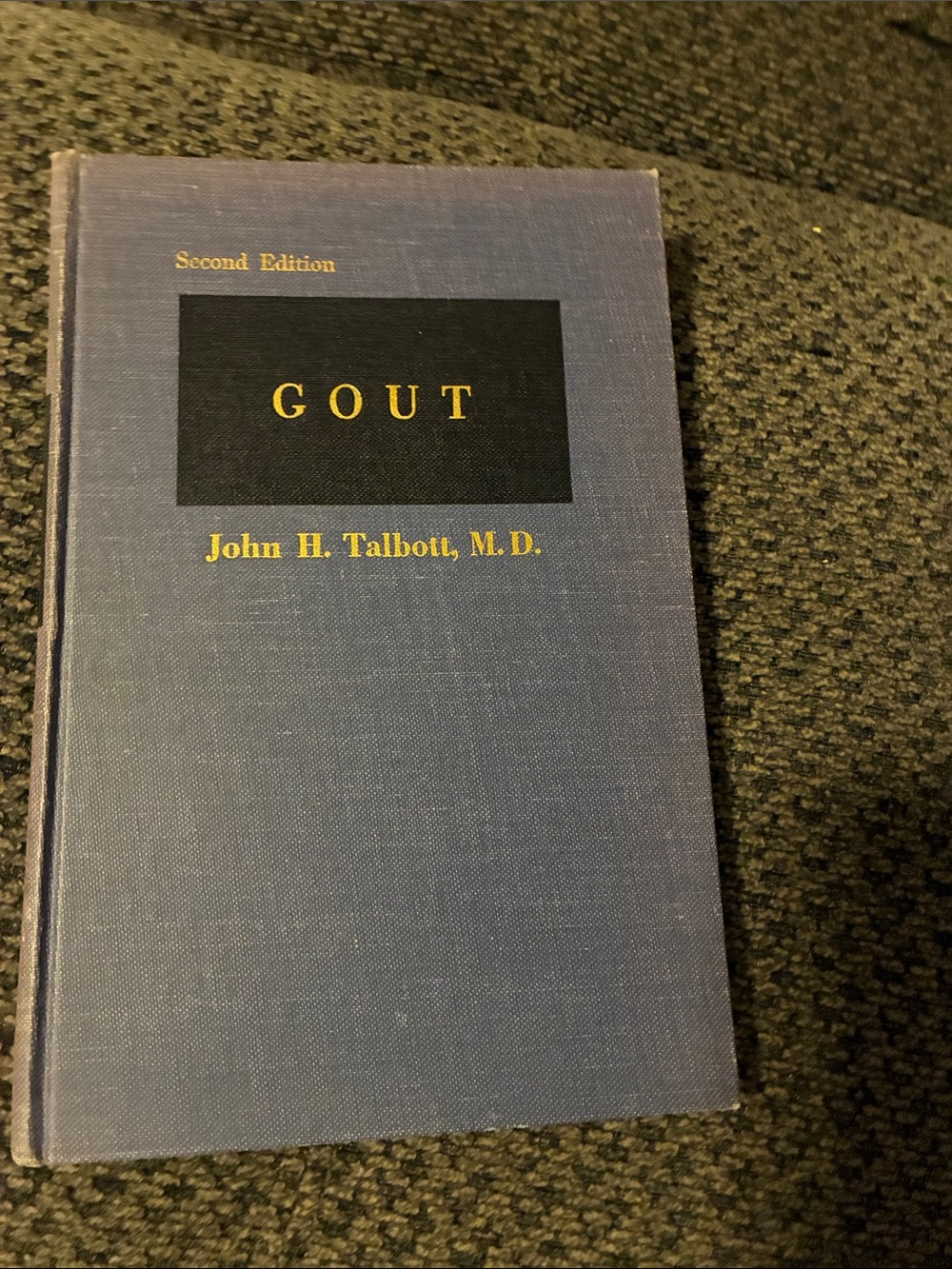 GOUT by John H. Talbott M.D. - Blue Hardcover Book
